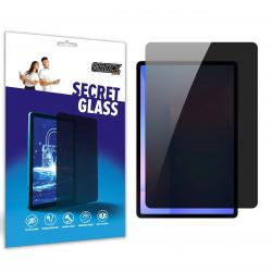 Folie protectie sticla hibrid GrizzGlass SecretGlass Privacy compatibila cu Samsung Galaxy Tab S10 FE Plus, 13.1 inch, Negru
