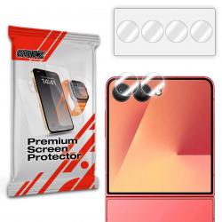 Set de 2 protectii camera foto GrizzGlass HybridGlass compatibile cu Samsung Galaxy Z Flip 7, Transparent