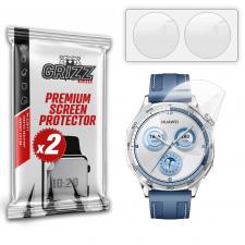 Accesorii Smartwatch, Set 2 folii protectie GrizzGlass CeramicFilm compatibila cu Huawei Watch GT 5, 41mm, Transparent, lerato.ro