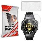 Set 2 folii sticla securizata GrizzGlass HybridGlass compatibila cu Huawei Watch GT 6, 46mm, Transparent