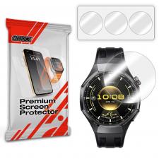 Accesorii Huawei Watch GT, Set 3 folii protectie GrizzGlass Hydrofilm compatibila cu Huawei Watch GT 6 Pro, 46mm, Transparent, lerato.ro