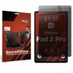 Folie protectie sticla securizata GrizzGlass SecretGlass Privacy compatibila cu Xiaomi Redmi Pad 2 Pro, Negru 2 - lerato.ro