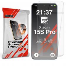 Folie sticla securizata GrizzGlass HybridGlass compatibila cu Xiaomi 15S Pro, Transparent