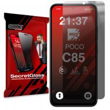 Folie sticla securizata GrizzGlass SecretGlass Privacy compatibila cu Xiaomi Poco C85 4G, Negru
