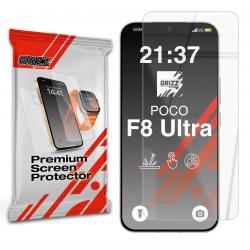 Folie sticla hibrid GrizzGlass HybridGlass compatibila cu Xiaomi Poco F8 Ultra, Transparent