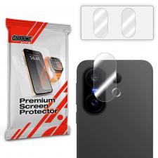 Set 2 protectii camera foto GrizzGlass HybridGlass compatibile cu Vivo X200 FE, Transparent