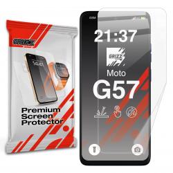 Folie protectie GrizzGlass CeramicFilm compatibila cu Motorola Moto G57, Transparent