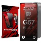 Folie sticla hibrid GrizzGlass SecretGlass Privacy compatibila cu Motorola Moto G57, Negru 2 - lerato.ro