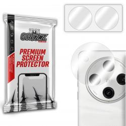 Set 2 protectii camera foto GrizzGlass HybridGlass compatibile cu Oppo Find X8 Pro, Transparent