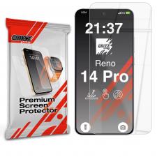 Folie sticla securizata GrizzGlass HybridGlass compatibila cu Oppo Reno 14 Pro, Transparent