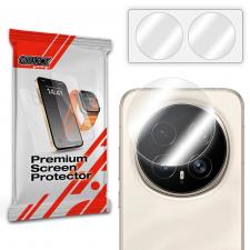 Folii protectie Honor Magic 8 Pro, Set 2 protectii camera foto GrizzGlass HybridGlass compatibile cu Honor Magic 8 Pro, Transparent, lerato.ro