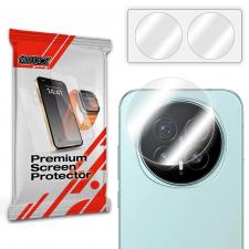 Set 2 protectii camera foto GrizzGlass HybridGlass compatibile cu Honor Magic 8, Transparent