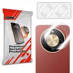 Set de 2 protectii camera foto GrizzGlass HybridGlass compatibile cu Honor Magic 8 Lite, Transparent 2 - lerato.ro