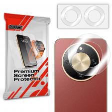Set de 2 protectii camera foto GrizzGlass HybridGlass compatibile cu Honor Magic 8 Lite, Transparent