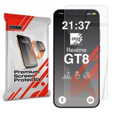 Folii protectie Realme GT 8, Folie sticla securizata GrizzGlass HybridGlass compatibila cu Realme GT 8, Transparent, lerato.ro