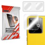 Set 2 protectii camera foto GrizzGlass HybridGlass compatibile cu Realme GT 7T, Transparent 2 - lerato.ro