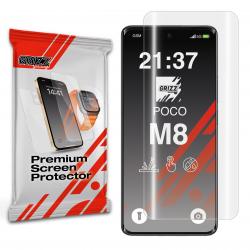 Folie protectie GrizzGlass Hydrofilm compatibila cu Xiaomi Poco M8, Transparent