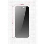 Set 2 folii sticla securizata GrizzGlass SecretGlass Easy Privacy, Kit montare inclus, compatibile cu iPhone 15 Pro Max, Negru 3 - lerato.ro