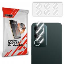 Folii protectie Realme P3 Lite 5G, Set 2 protectii camera foto GrizzGlass HybridGlass compatibile cu Realme P3 Lite, Transparent, lerato.ro