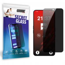 Folie sticla securizata GrizzGlass SecretGlass Privacy compatibila cu Nothing Phone (3a) Pro, Negru