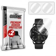 Set 2 folii protectie GrizzGlass CeramicFilm  compatibile cu Xiaomi Watch S3, Transparent