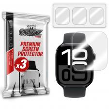 Accesorii Apple Watch, Set 3 folii protectie GrizzGlass Hydrofilm compatibile cu Apple Watch 10 42mm, Transparent, lerato.ro