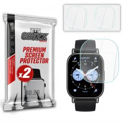 Set 2 folii sticla hibrid GrizzGlass HybridGlass compatibile cu Xiaomi Redmi Watch 5 Lite, Transparent