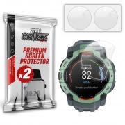 Set 2 folii protectie GrizzGlass CeramicFilm  compatibile cu Garmin Instinct 3 50mm, Transparent