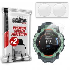 Set 2 folii protectie GrizzGlass CeramicFilm  compatibile cu Garmin Instinct 3 50mm, Transparent