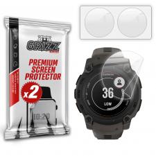 Set 2 folii protectie GrizzGlass CeramicFilm  compatibile cu Garmin Instinct E 40mm, Transparent