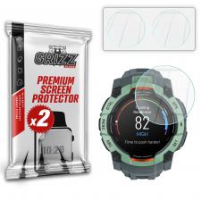 Set 2 folii sticla securizata GrizzGlass HybridGlass compatibile cu Garmin Instinct 3 50mm, Transparent