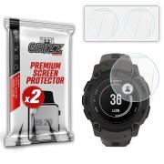 Set 2 folii sticla securizata GrizzGlass HybridGlass compatibile cu Garmin Instinct E 40mm, Transparent
