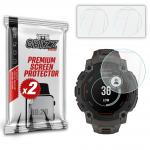 Set 2 folii sticla securizata GrizzGlass HybridGlass compatibile cu Garmin Instinct E 45mm, Transparent 2 - lerato.ro