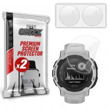 Set 2 folii protectie GrizzGlass CeramicFilm  compatibile cu Garmin Instinct 2 45mm, Transparent