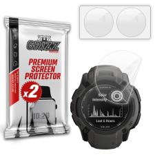 Set 2 folii protectie GrizzGlass CeramicFilm  compatibile cu Garmin Instinct 2X 50mm, Transparent