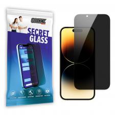 Folie sticla securizata GrizzGlass SecretGlass Privacy compatibila cu iPhone 14 Pro Max, Negru
