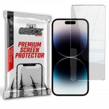 Folie sticla securizata GrizzGlass HybridGlass compatibila cu iPhone 14 Pro, Transparent