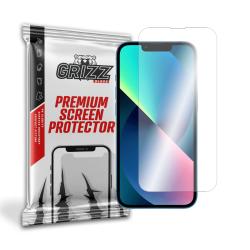 Folie sticla hibrid GrizzGlass HybridGlass compatibila cu iPhone 14 Plus, Transparent