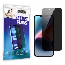 Folie sticla securizata GrizzGlass SecretGlass Privacy compatibila cu iPhone 14 Plus, Negru