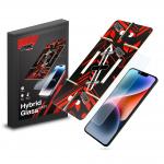Folie sticla securizata GrizzGlass HybridGlass Easy, Kit montare inclus, compatibila cu iPhone 14, Transparent 2 - lerato.ro