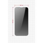 Set 2 folii sticla securizata GrizzGlass SecretGlass Easy Privacy, Kit montare inclus, compatibile cu iPhone 14, Negru 3 - lerato.ro
