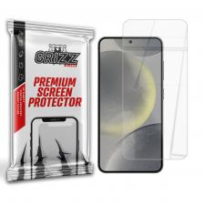 Folie sticla securizata GrizzGlass HybridGlass compatibila cu Samsung Galaxy S24, Transparent