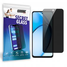 Folie sticla securizata GrizzGlass SecretGlass Privacy compatibila cu Oppo A60, Negru