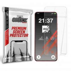 Folie sticla hibrid GrizzGlass HybridGlass compatibila cu Oppo A5 Pro, Transparent