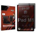 Folie protectie sticla securizata GrizzGlass SecretGlass Privacy compatibila cu Xiaomi Poco Pad M1, Negru 2 - lerato.ro