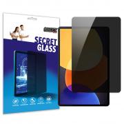 Folie protectie sticla securizata GrizzGlass SecretGlass Privacy compatibila cu Xiaomi Pad 6, Negru