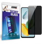 Folie sticla securizata GrizzGlass SecretGlass Privacy compatibila cu Honor Play 60 Plus, Negru