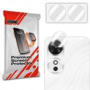 Set 2 folii sticla securizata camera foto GrizzGlass HybridGlass compatibila cu Honor Play 60, Transparent