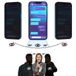 Folie sticla securizata GrizzGlass SecretGlass Privacy compatibila cu Oppo Reno 12 F, Negru 3 - lerato.ro
