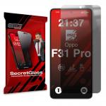 Folie sticla hibrid GrizzGlass SecretGlass Privacy compatibila cu Oppo F31 Pro 5G, Negru 2 - lerato.ro
